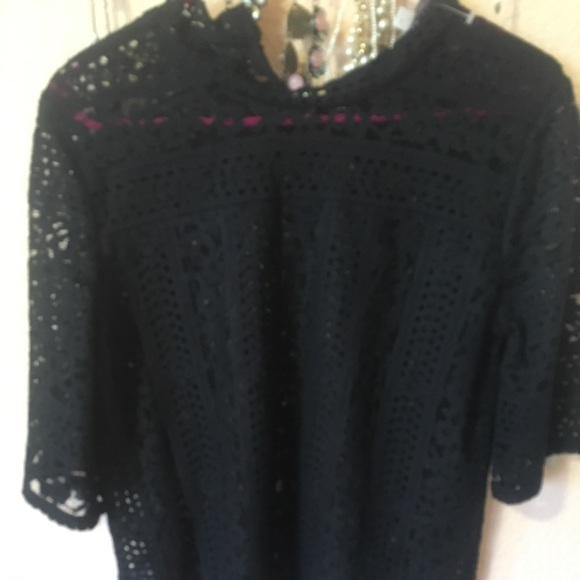 The Loft black lace top - Picture 1 of 2
